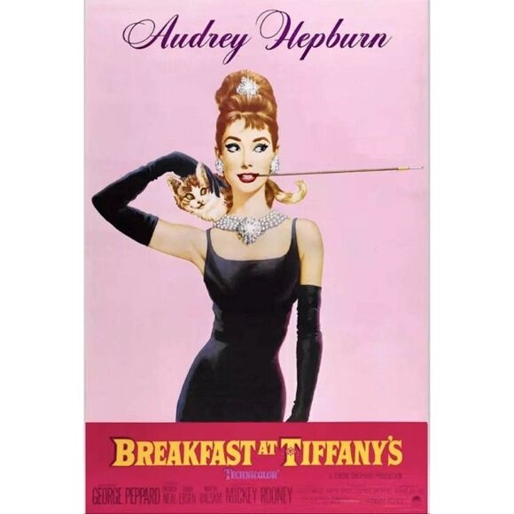 SET 2 Audrey Hepburn breakfast at Tiffany celebrity picture print wall art decor - Picture 5 of 9